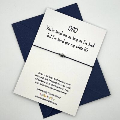 Dad Wish Bracelet - I've Loved You my Whole Life