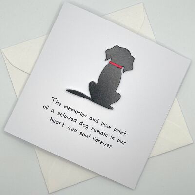 Dog Sympathy or Bereavement Card - Pet Loss