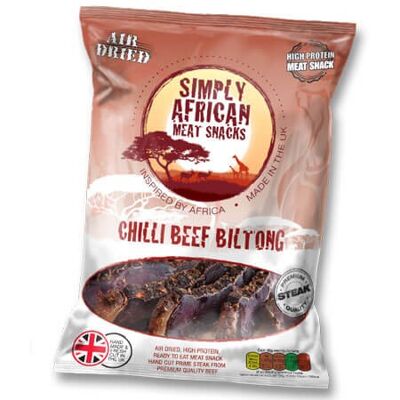Simply african biltong snack-pack 35g chilli , sku006