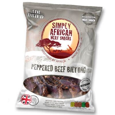 Simply african biltong snack-pack 35g peppered , sku008
