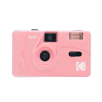 Kompakte 24x36 Filmkamera Kodak M35 Candy Pink Wiederverwendbar