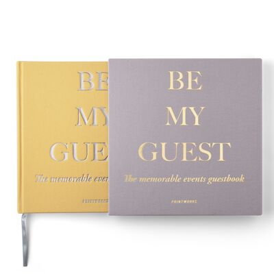 Guest Book - Beige/Yellow