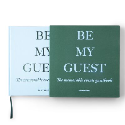 Guest Book - Green/Blue