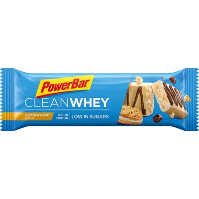 PowerBar Clean Whey Protein Riegel (18 x 45 g) - Cookies & Cream