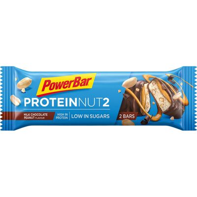 PowerBar Protein Nut2 Bar (18 x 45g) - Chocolat au Lait Cacahuète