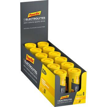 PowerBar 5 Electrolytes (12 tubes de 10 comprimés) Économisez 25 % - Lemon Tonic (Caféine) 4