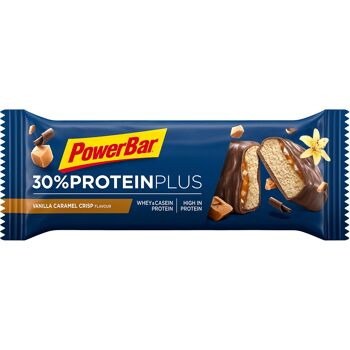 Barre PowerBar 30% Protein Plus (15x55g) - Caramel Vanille Croustillant 1
