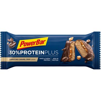 Barre PowerBar 30% Protein Plus (15x55g) - Cappuccino Caramel Croustillant 1