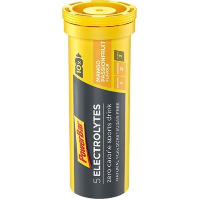 PowerBar 5 Electrolitos (12 tubos de 10 comprimidos) - Mango Passionfruit
