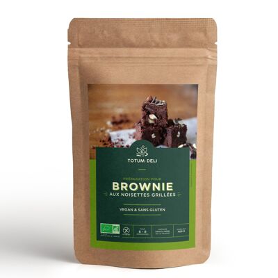 Préparation pour gâteau bio - brownie aux noisettes - sans gluten