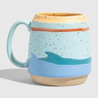 16oz stoneware mug sea glass