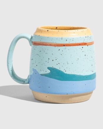 16oz stoneware mug sea glass 1