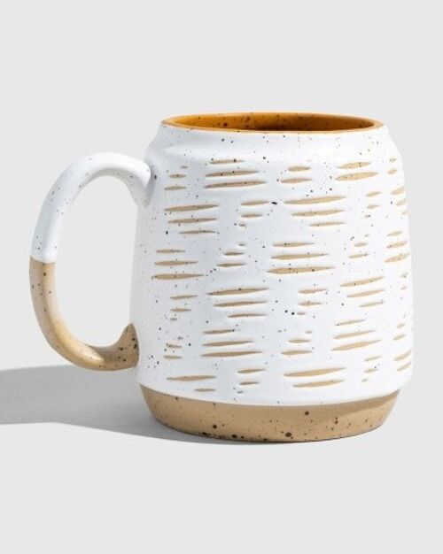 16oz stoneware mug eggshell