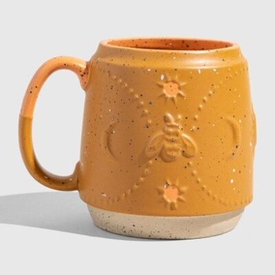 16oz stoneware mug caramel
