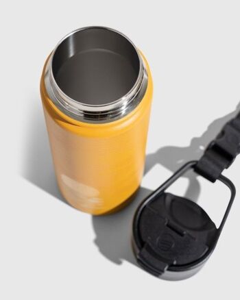 18oz insulated steel travel mug caramel 4