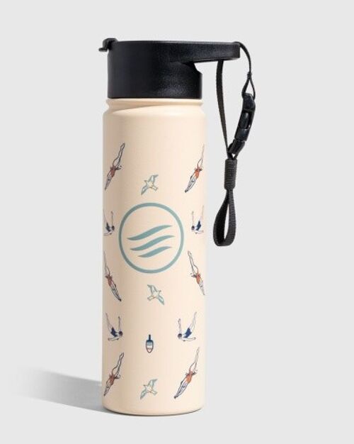 22oz insulated steel bottle pale pink