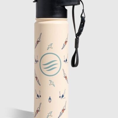 22oz insulated steel bottle pale pink