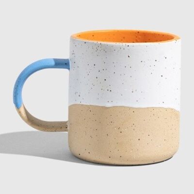 8oz stoneware mug eggshell