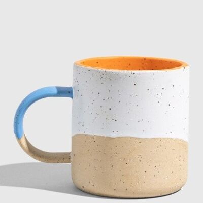 8oz stoneware mug eggshell