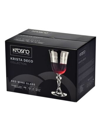 (6x) Verres à Vin rouge 220ml - KRISTA DECO - KROSNO 4