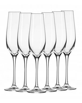 (6x) Flutes à Champagne 180ml HARMONY - KROSNO 3