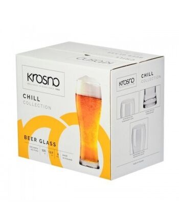 (6x) Verres à Bière Blonde 500ml CHILL - KROSNO 4