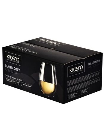 (6x) Verres à Vin Blanc Stemless 500ml HARMONY - KROSNO 4