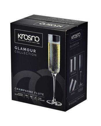 (6x) Flutes à Champagne 170ml GLAMOUR - KROSNO 4