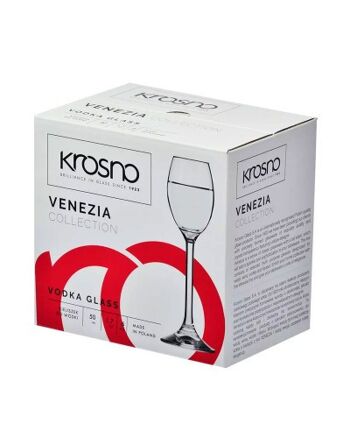 (6x) Verres à Vodka 50ml - VENEZIA - KROSNO 3