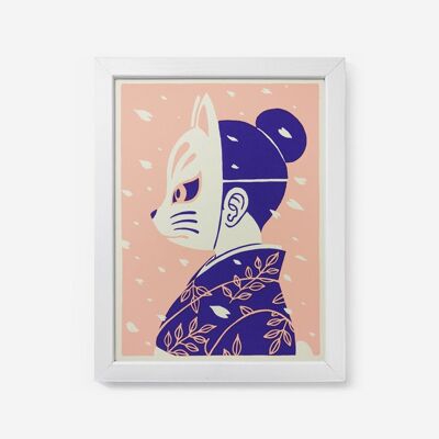 Affiche Hanami - Purple (Format 18x24cm)