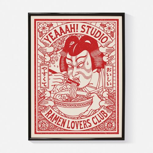 Affiche "Ramen Lovers Club" (Format 30x40cm)