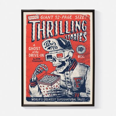 Affiche "Thrilling Stories" (Sérigraphie format 30x40cm)