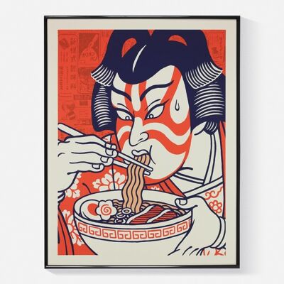 Affiche "Kabuki Ramen" (Sérigraphie format 50x65cm)
