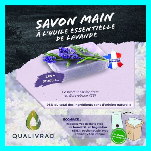 Savon liquide pour les mains Lavande  - 10 litres (Bag-In-Box)