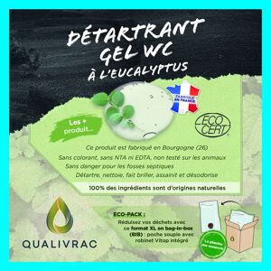 Détartrant gel WC écologique Eucalyptus - 10 litres (Bag-In-Box)