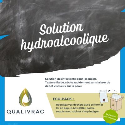 Hydroalkoholische Lösung - 10 Liter (Bag-In-Box)