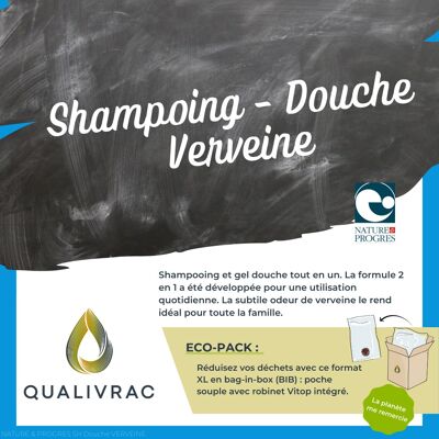 Verbena Nature & Progrès Shampoo - Shower Gel - 10 liters (Bag-In-Box)