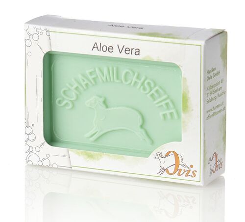 Ovis-Seife Eckig verp. Aloe Vera 8,5x6 cm 100 g