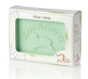 Paquet carré de savon Ovis Aloe Vera 8,5x6 cm 100 g