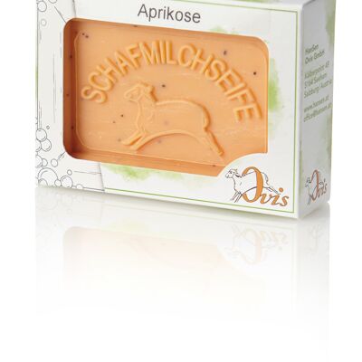 Ovis soap square packed apricot 8.5x6 cm 100 g