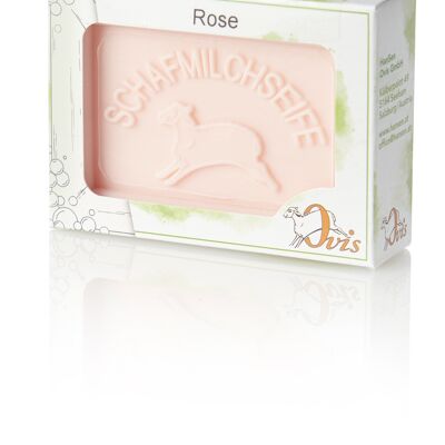 Ovis soap square package rose 8.5x6 cm 100 g
