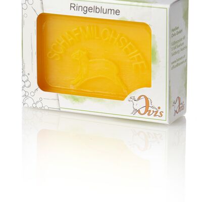 Sapone Ovis confezionato quadrato calendula 8,5x6 cm 100 g