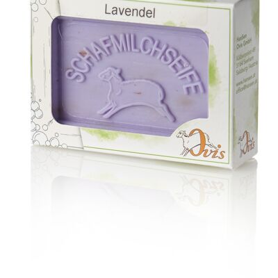 Ovis soap square package lavender 8.5x6 cm 100 g