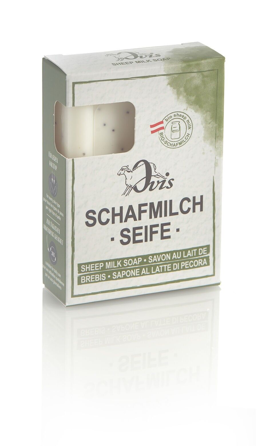 Sapone quadrato Ovis confezione da uomo 8,5x6 cm 100 g