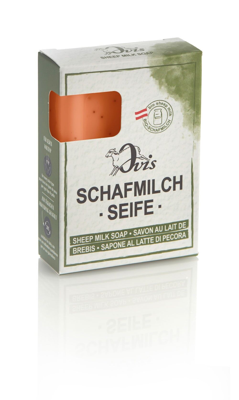 Ovis-Seife Eckig verp.Grapefruit Alge 8,5x6cm 100g