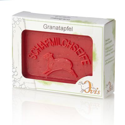 Ovis soap square packed pomegranate 8.5x6 cm 100 g