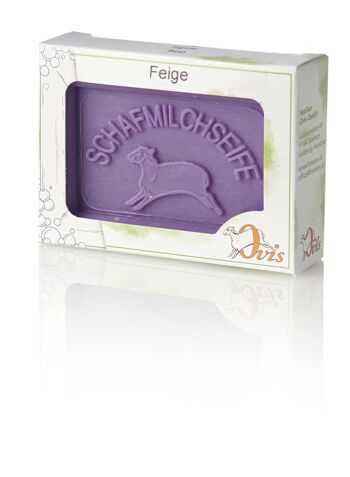 Savon Ovis carré emballé figue 8,5x6 cm 100 g