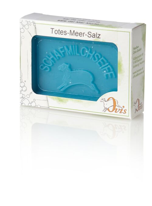 Ovis-Seife Eckig verp.TotesMeer Salz 8,5x6cm 100 g