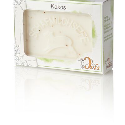 Ovis soap square packed coconut 8.5x6 cm 100 g