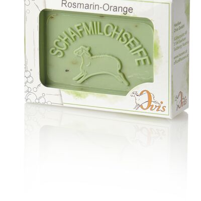 Ovis soap square packed RosemaryOrange 8.5x6cm 100 g
